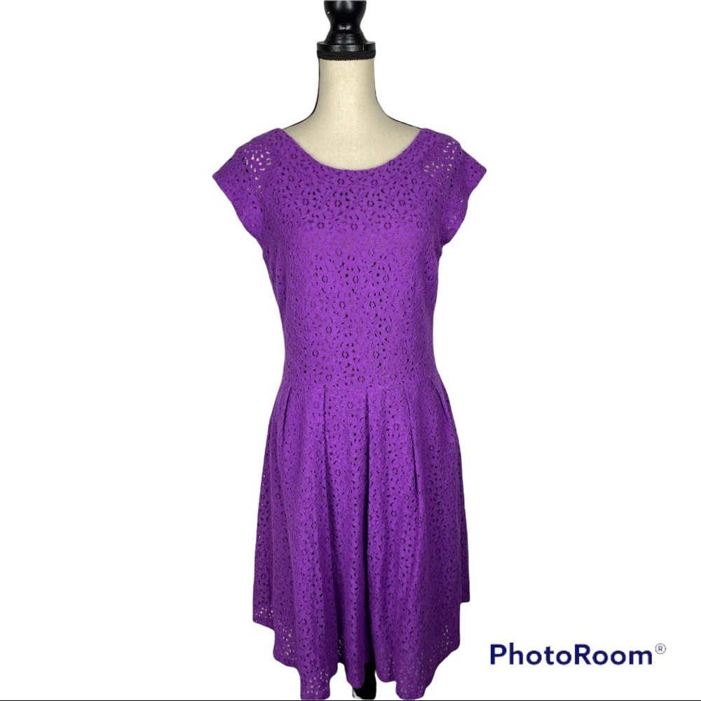 Amelia NY Dew Berry Purple A Line Dress